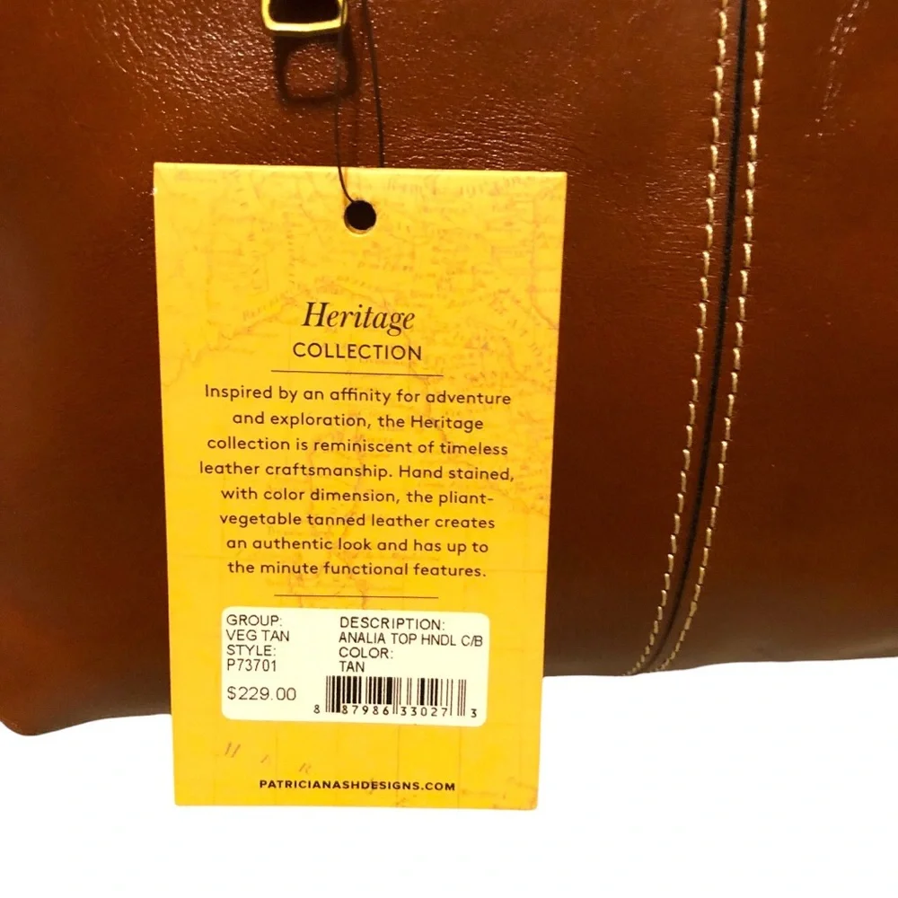 • New Patricia Nash Analia Top Handle Heritage Collection Crossbody Tote NWT HP - Picture 5 of 17